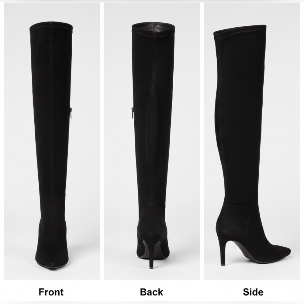 SCHUTZ Black Over-the-Knee Boots
